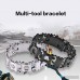 WOSOSYEYO Bracelet épissé Multifonctionnel de chaîne de Main Chaîne de Main Portable chaîne de Main détachable Bracelet de Survie en Plein air Bracelet de Femmes Argent B07V6G45GR